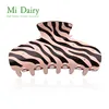 Cellulose Acetate Jaw Claw Hair Accessories Solid Color Tiger Skin Effect Hair Claw And Grip For Woman