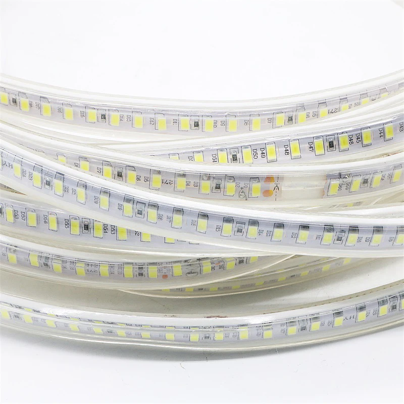 220V  SMD 5630 5730 LED Strip 120pcs led Waterproof Flexible Led strip Light