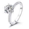 Customization Classical Style 18K White Gold Wedding Ring Engagement Ring Band Setting For Women