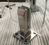 terrace stainless steel post balcony u channel frameless tempered aluminum glass railing