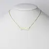 Stainless Steel Gold Plated Old English Number, 134340 Bts Necklace, Zip Code, Gift For Her, Bridesmaid Gift