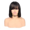 China manufacturer wholesale cheap 100% virgin brazilian straight human hair full lace wigs bob wig on sale