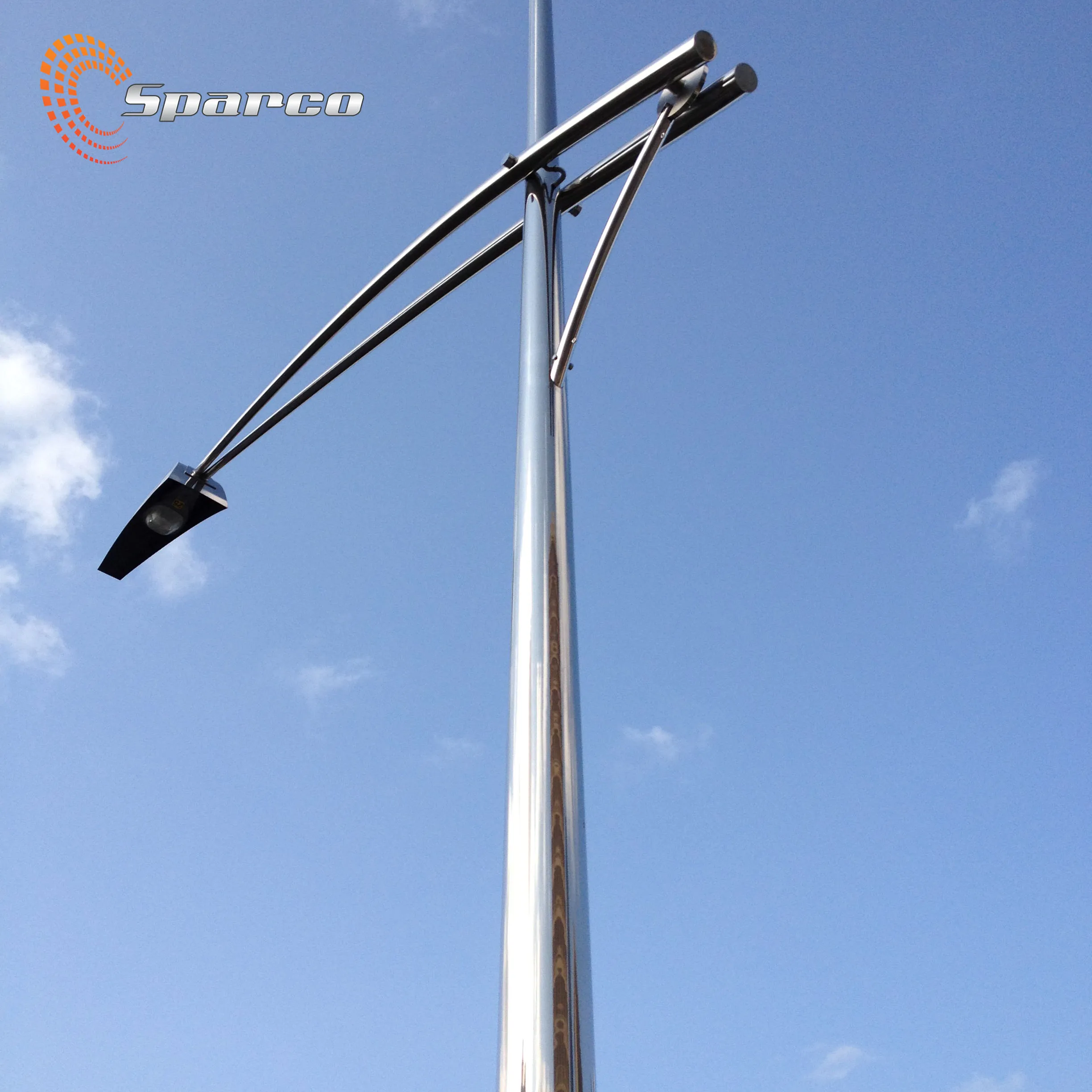 6M 8M 10M 12M Aluminum/Stainless steel/Galvanized Steel Conical street lighting pole price hinged street light pole