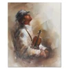 Man playing the piano picture musical instrument oil painting for bar decor
