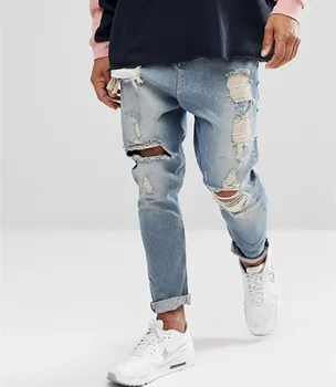 heavy ripped jeans