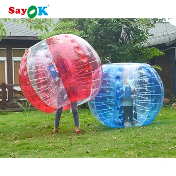 Half Color Pvc Human Inflatable Bumper Bubble Ball Bubble Boy Suit ...