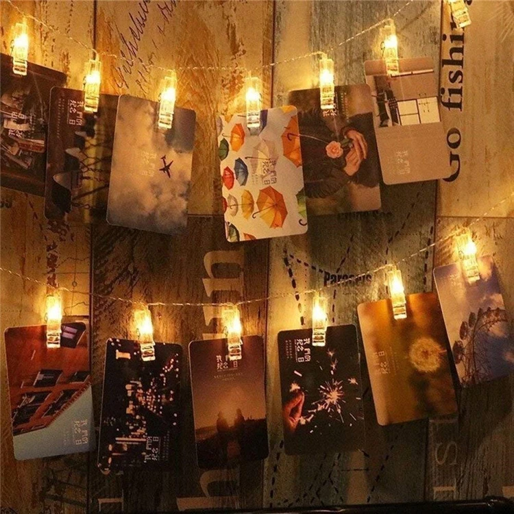 Battery Operated Photo Clip String Lights / LED Light Photo Clip