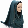 Monochrome gold silk braided point drill scarf muslim hooded tassel shawl