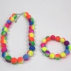 Hot sale Party birthday Halloween Kids gifts Costume Colorful Beads Necklace With Bracelet