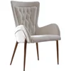 Modern Stainless steel gold plated hotel dining chair for restaurant