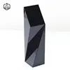 High Grade Blank Irregular Shape Cube Customize Trophy Black Crystal Base