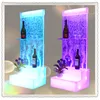 bar supplies wine bar furniture bubble panel LED wine display cabinet