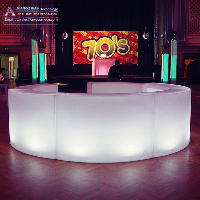 Led Bar Counter For Events Wedding Party Buy Illuminated