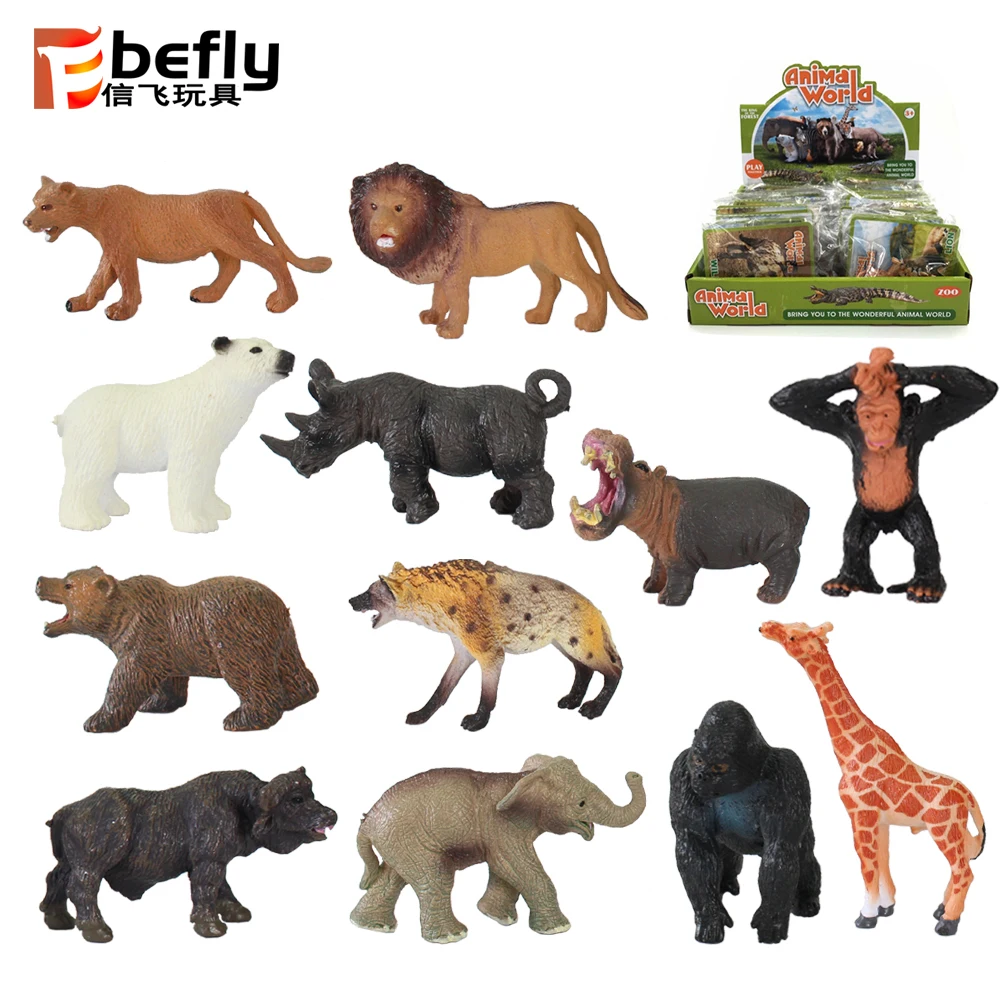 7cm Solid Woodland Wild Animal Model Toy Plastic Animal Figurines Buy