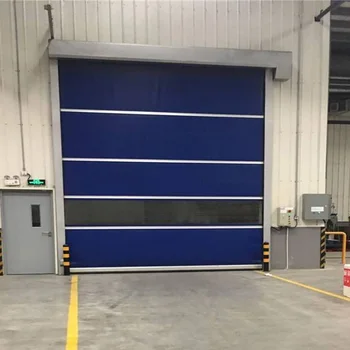 Industrial Automatic High Speed Pvc Fabric Roll Up Canvas Garage Doors ...