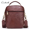 Male Genuine Leather Shoulder Bag Fashion Style Men Messenger Bag With Zipper Pocket Crossbody Bags For Men Handbags