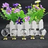Clear 30mm Crystal Glass Door Knobs Handle Drawer Kitchen + Screw Set