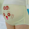 High Waist Belly Support Pregnant Women Underwear Cartoon Face Pattern Panties Breathable Cotton Adjustable Maternity Underwear