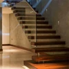 creative wood steps floating staircase offered by PRIMA factory
