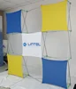 polyester stretch fabric shape backdrop folding display stand banner