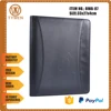 customized logo faux leather portfolio document folder conference holder with highest quality competition price