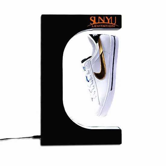 
Customized Magnetic floating shoes display rack sever levitating shoes display stand 