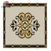 Professional Seller Water Jet For Hotel Lobby Floor Black Italian Marble Waterjet Opening Sale Mixed Granite Stone Medallion