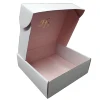 Custom size pink packaging presentation paper box with inside printing