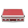 Red beauty diamond plate aluminium briefcase tool box with foam