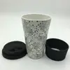 AliExpress hot sale black dots printed eco-friendly bamboo fiber coffee cup