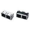 Xyfw Hot Sale 8p8c Cat6 Plug Port Ethernet Socket Stacked Rj45 Connector For Single Board Computers