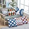 Customized simple geometric pattern towel embroidery sofa cushion cover car seat throw pillow case