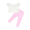 Infant clothing off the shoulder tops and rips pants girl clothes set kids clothing sets boutique girls fashion summer outfits
