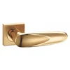 Smooth design well used security high quality zinc alloy shiny finish Door Handle Door lever handle on rosette