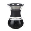 Coffee maker Pour Over Coffee Pot Glass Coffee Maker with silicone Collar