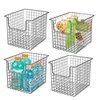 Household Grid Design Large Capacity Receiving rack storage basket