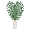 Wholesale artificial palm leaves plant silk monstera leaf for artificial leaves