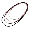 Diy Necklaces Making Black Red brown 1mm-3mm Wax Cord String Rope Chain Necklace with stainless steel Clasp