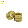 China Factory flange head brass knurled threaded insert nut for plastic