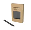 With good price Disposable biodegradable black paper straw