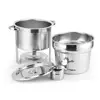 7Qt to 11 QT stainless steel soup warmer soup tureen with frame