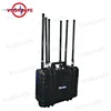 75w Portable UAV Drone Signal Jammer For GPS GSM CDMA Drone Controlled Signals With Draw-bar Box Design