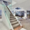 Round head bolt hand railing banister popular standoff tempered glass railing