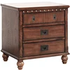 6625-207 country style solid oak turning leg with MDF veneer NC finishing bedroom night stand