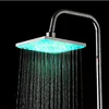 ABS water powered color changing led rain shower