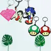 2019 hot selling keychain candy color support custom printed logo silicone keyrings