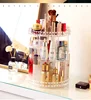 Wholesale 3 tier Clear Transparent DIY profession acrylic 360 degree Rotating rotation Cosmetic Storage Box Makeup Organizer