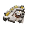 Modern Design Couch Customizable U L Shape Sofa Bed Cover Functional Sectional Living Room Fabric Sofa