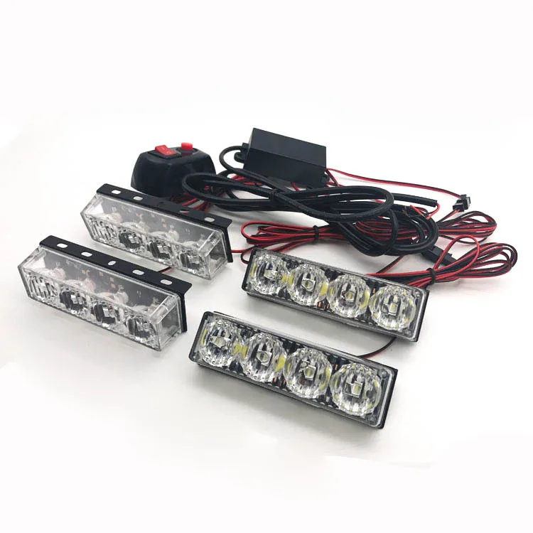 Surface mount 4X4 16W car grille light LED emergency warning flashing light