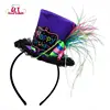 Flashing party decoration happy birthday feather headband for girl